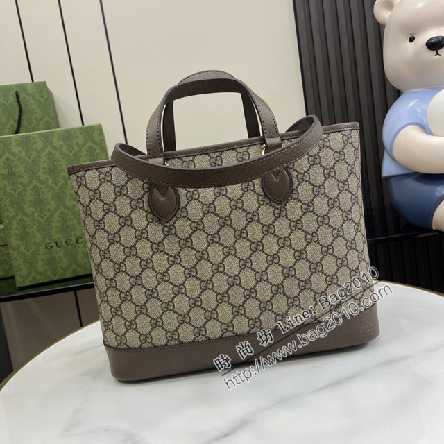 Gucci專櫃古馳最新款Ophidia系列GG迷你托特包手提包 jh2512型號：765043